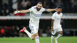 Benzema abrió la cuenta en el derbi madrileño.