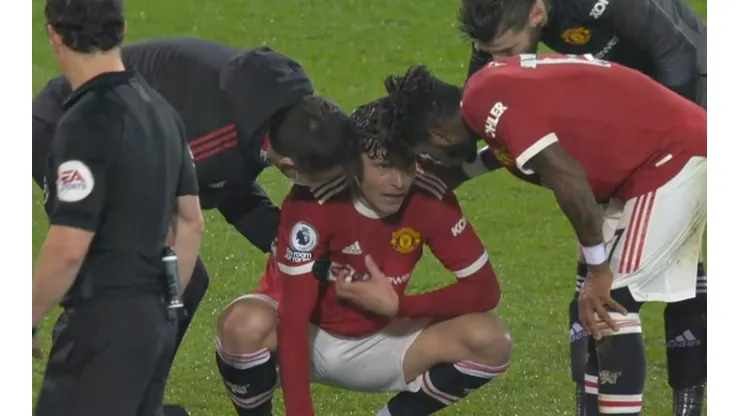 Victor Lindelof asustó a todos en Carrow Road.