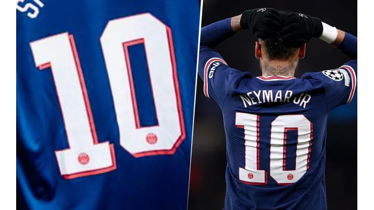 La camiseta número 10 de Neymar.