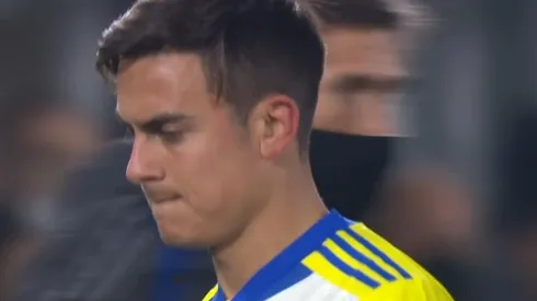 La bronca de Dybala por salir del campo de juego lesionado.