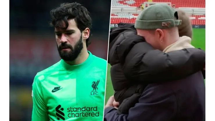 Alisson Becker les cumplió el sueño a dos jóvenes gracias a Liverpool.