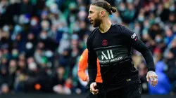 Sergio Ramos con la camiseta de PSG.
