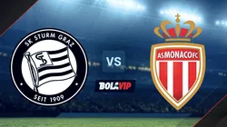 Sturm Graz vs. Mónaco por la UEFA Europa League.