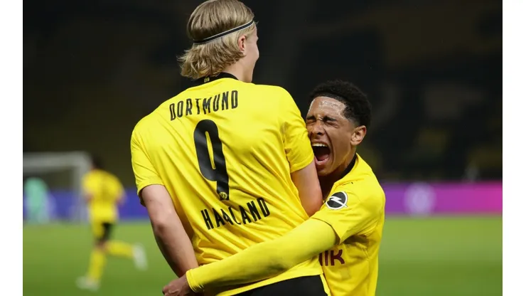 Erling Haaland y Jude Bellingham en un encuentro con Borussia Dormtund.