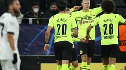 Festejo de gol Haaland.