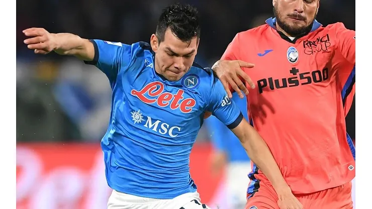 Chucky Lozano con Napoli.