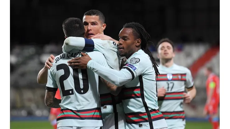 Jugadores de la selección de Portugal.