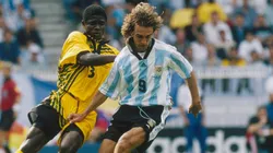 Gabriel Batistuta es el máximo goleador argentino en Mundiales (Getty images).