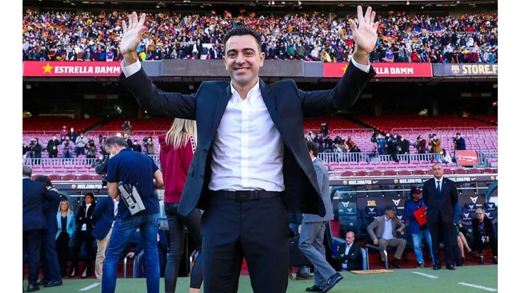 Xavi Hernández, entreandor de Barcelona.