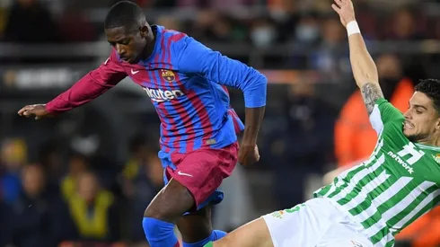 Ousmane Dembélé, en el partido ante Betis.