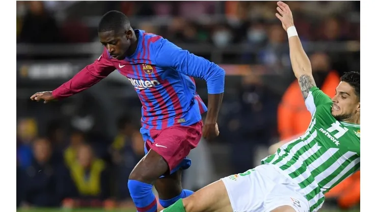 Ousmane Dembélé, en el partido ante Betis.