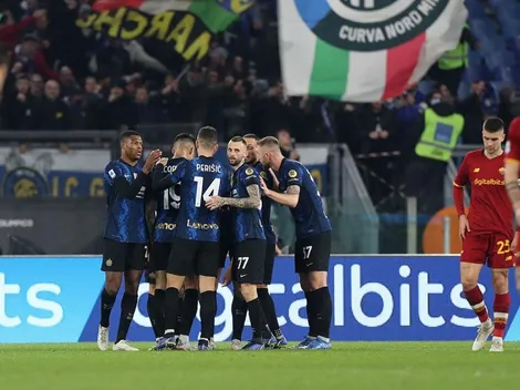 Inter goleó a Roma y se prendió en lo alto de la tabla de la Serie A que quedó linda