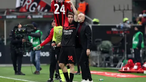 Saelemaekers dedica su gol a Kjaer, lesionado.