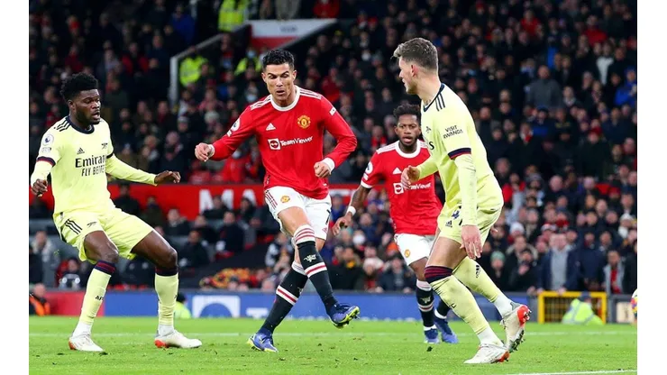 Momento del gol de CR7.
