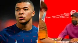 Kylian Mbappé y el momento en que recibe la pregunta del niño sobre su futuro.