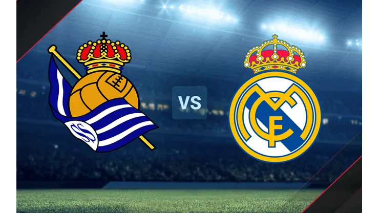 Real Sociedad vs. Real Madrid por la Liga Española.