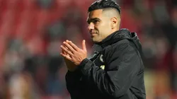 Radamel Falcao en un encuentro con Rayo Vallecano.