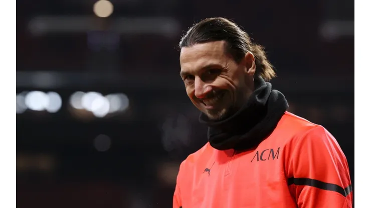 Zlatan Ibrahimovic en un encuentro con AC Milan.