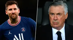 Lionel Messi y Carlo Ancelotti.