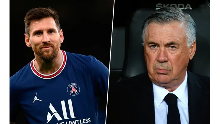 Lionel Messi y Carlo Ancelotti.