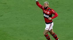 Gabigol en festejo con Flamengo.