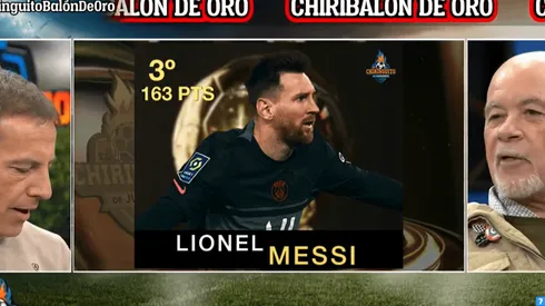 Messi quedó tercero en el Chiribalón de Oro.