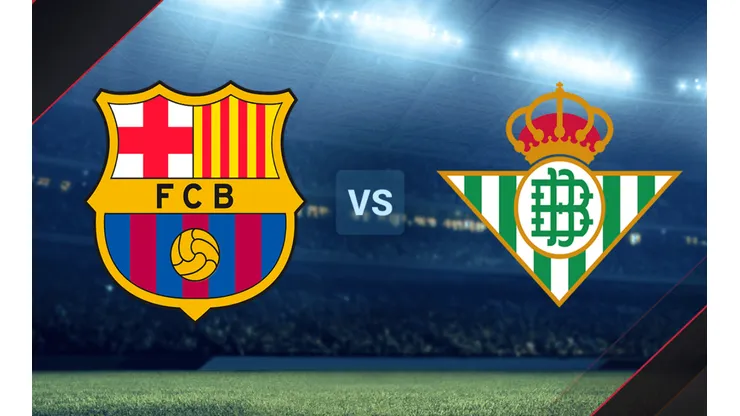 Barcelona vs. Betis por la Liga Española.