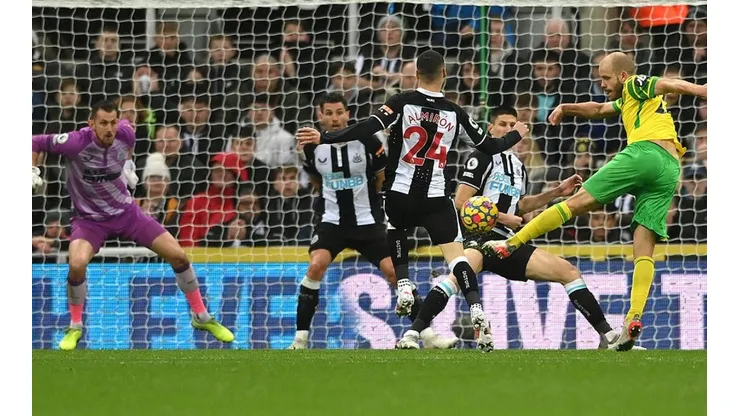 Gol de Norwich ante Newcastle.