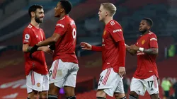 Jugadores del Manchester United.