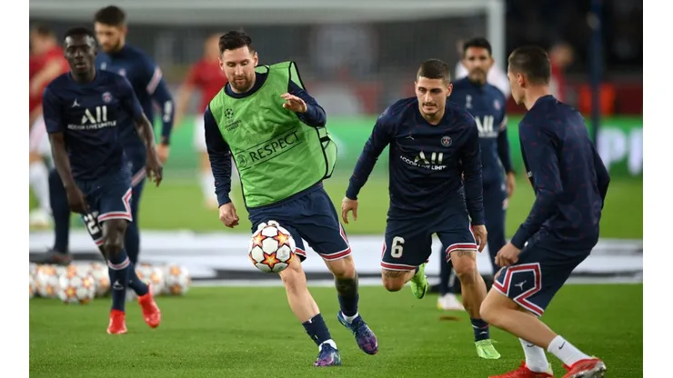 Jugadores del PSG.