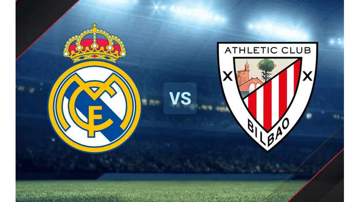 Real Madrid vs. Athletic Club por la Liga Española.