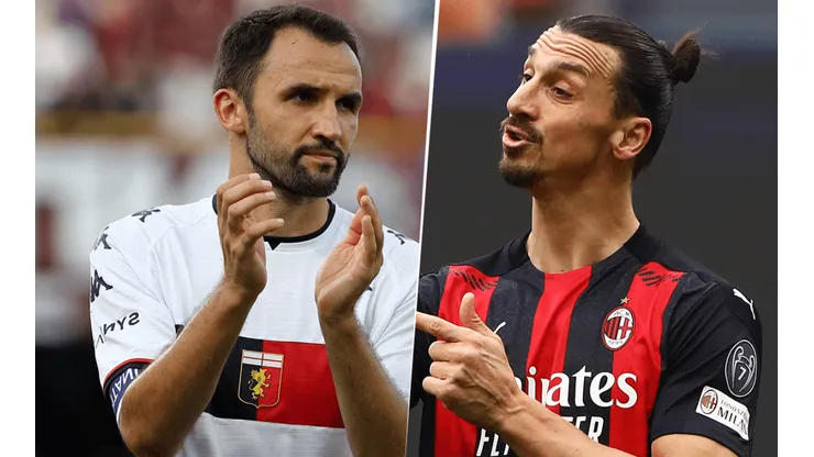 Genoa vs. Milan por la Serie A (Fotos: Getty).