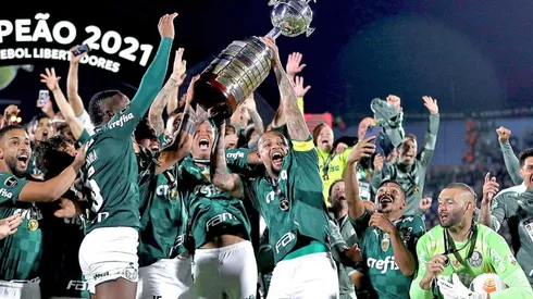 Festejo de título de Palmeiras.