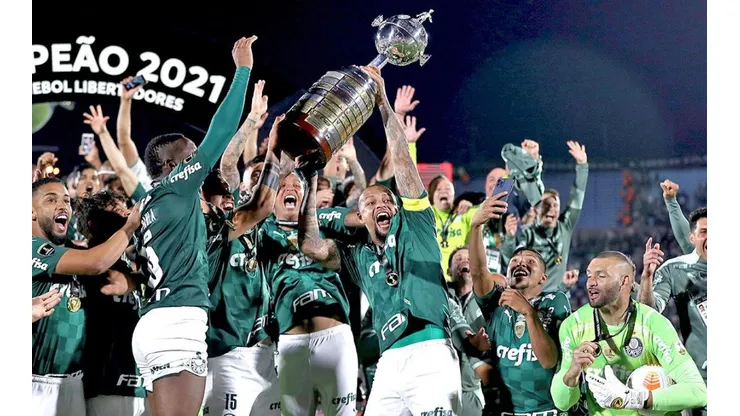 Festejo de título de Palmeiras.