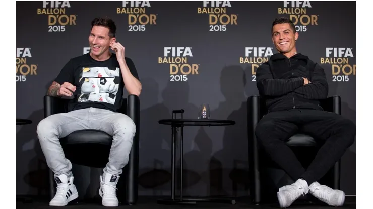 Cristiano Ronaldo y Lionel Messi, en la previa a la gala del Balón de Oro 2015