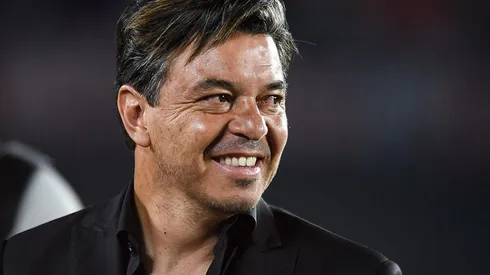 Gallardo en festejo con River Plate.