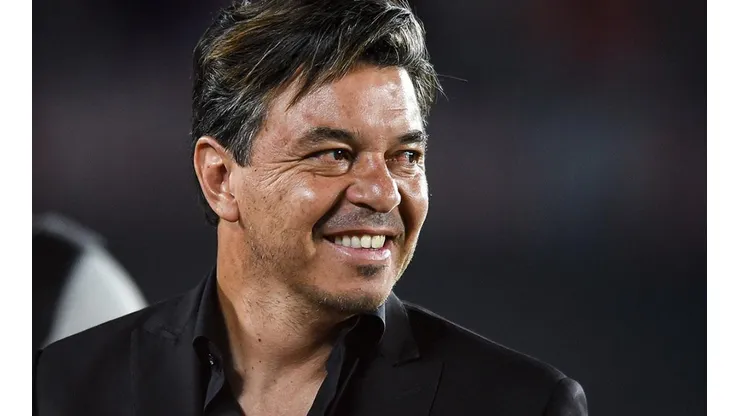 Gallardo en festejo con River Plate.