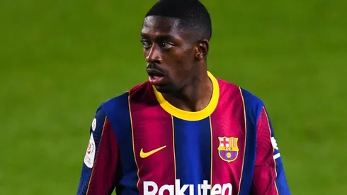 Ousmane Dembelé en un encuentro con Barcelona.