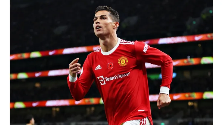 Cristiano Ronaldo en un encuentro con Manchester United.