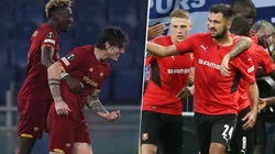 Roma y Rennais, equipos en disputa de la Conference League.