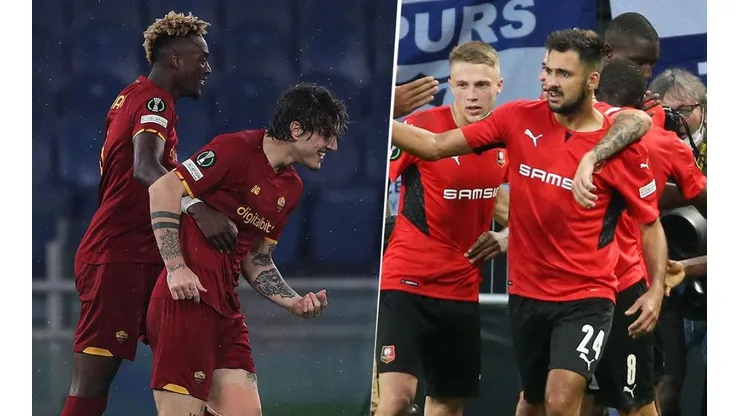 Roma y Rennais, equipos en disputa de la Conference League.