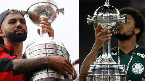 Flamengo y Palmeiras con la Copa Libertadores.