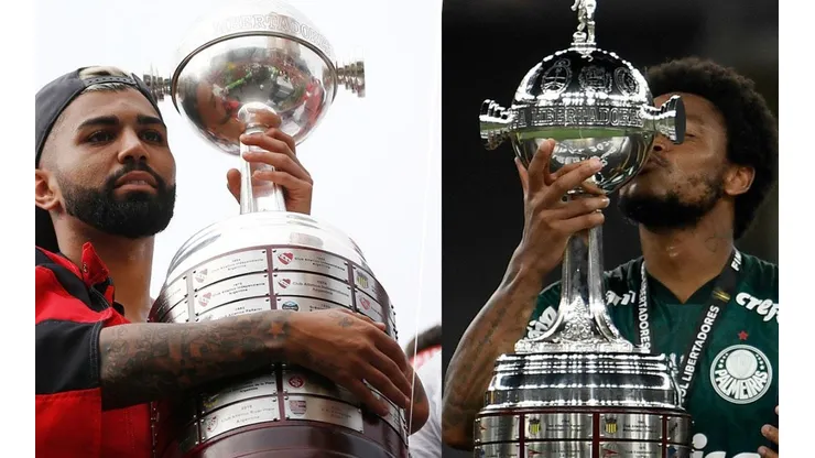 Flamengo y Palmeiras con la Copa Libertadores.