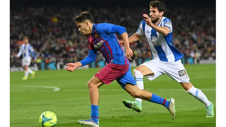 Abde Ezzalzouli en acción con Barcelona.