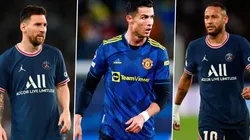 Messi, Ronaldo y Neymar.