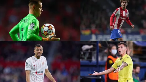 Barcelona, Atlético de Madrid, Villarreal y Sevilla en la UEFA Champions League.