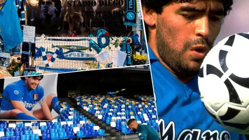 Maradona, leyenda de Nápoles.