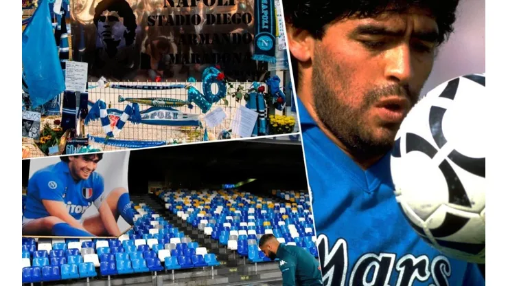 Maradona, leyenda de Nápoles.