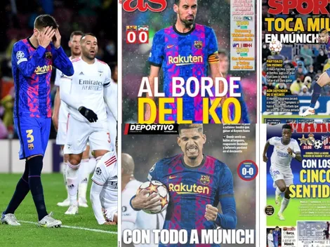 Entre el miedo y la esperanza: las portadas tras el empate del Barcelona