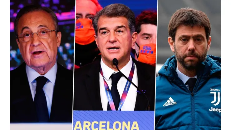 Florentino Pérez, Joan Laporta, Andrea Agnelli